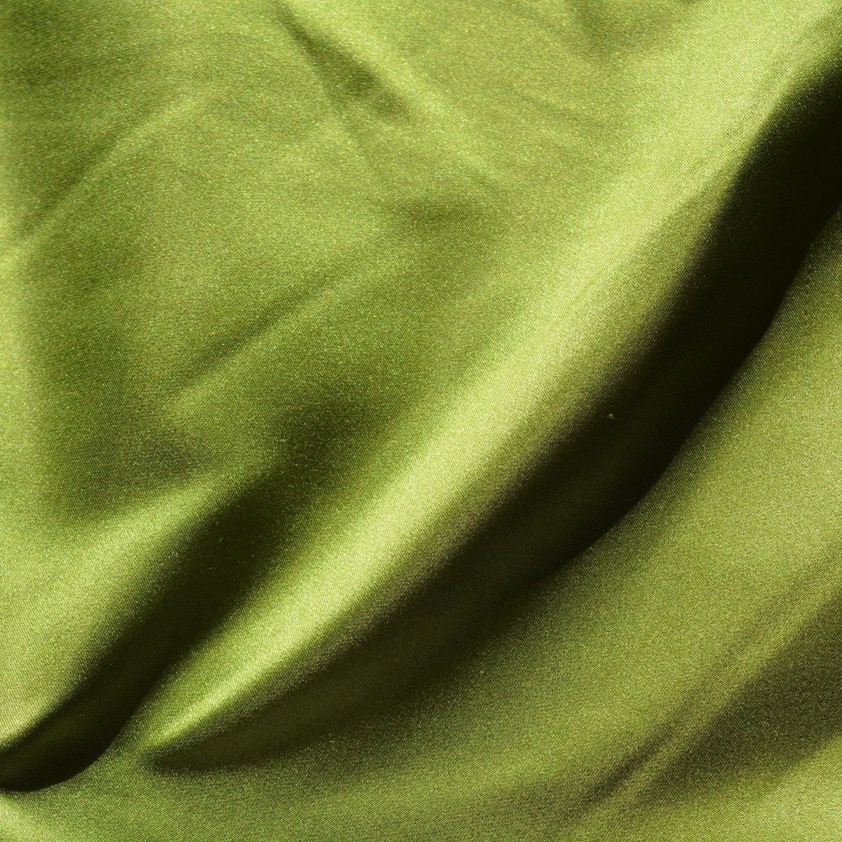 100% Silk Duchess Satin Fabric Green Duchess satin 55" Wide Luxury Fabric | By the Yard