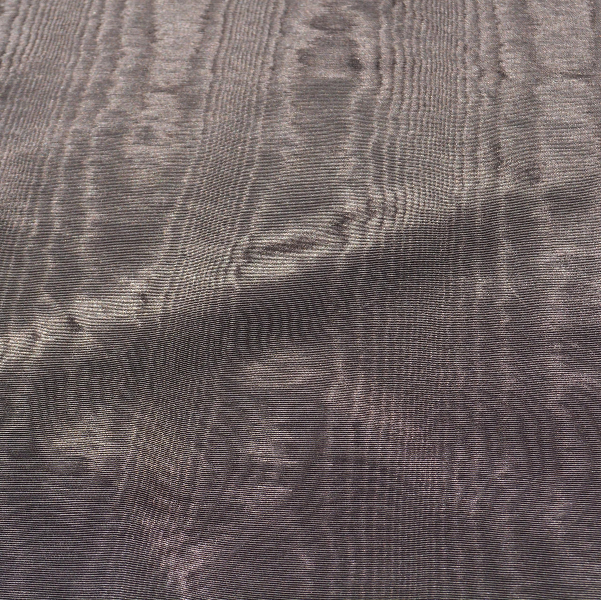 Brown Cotton Moiré — American Water Silk, 1 Yard