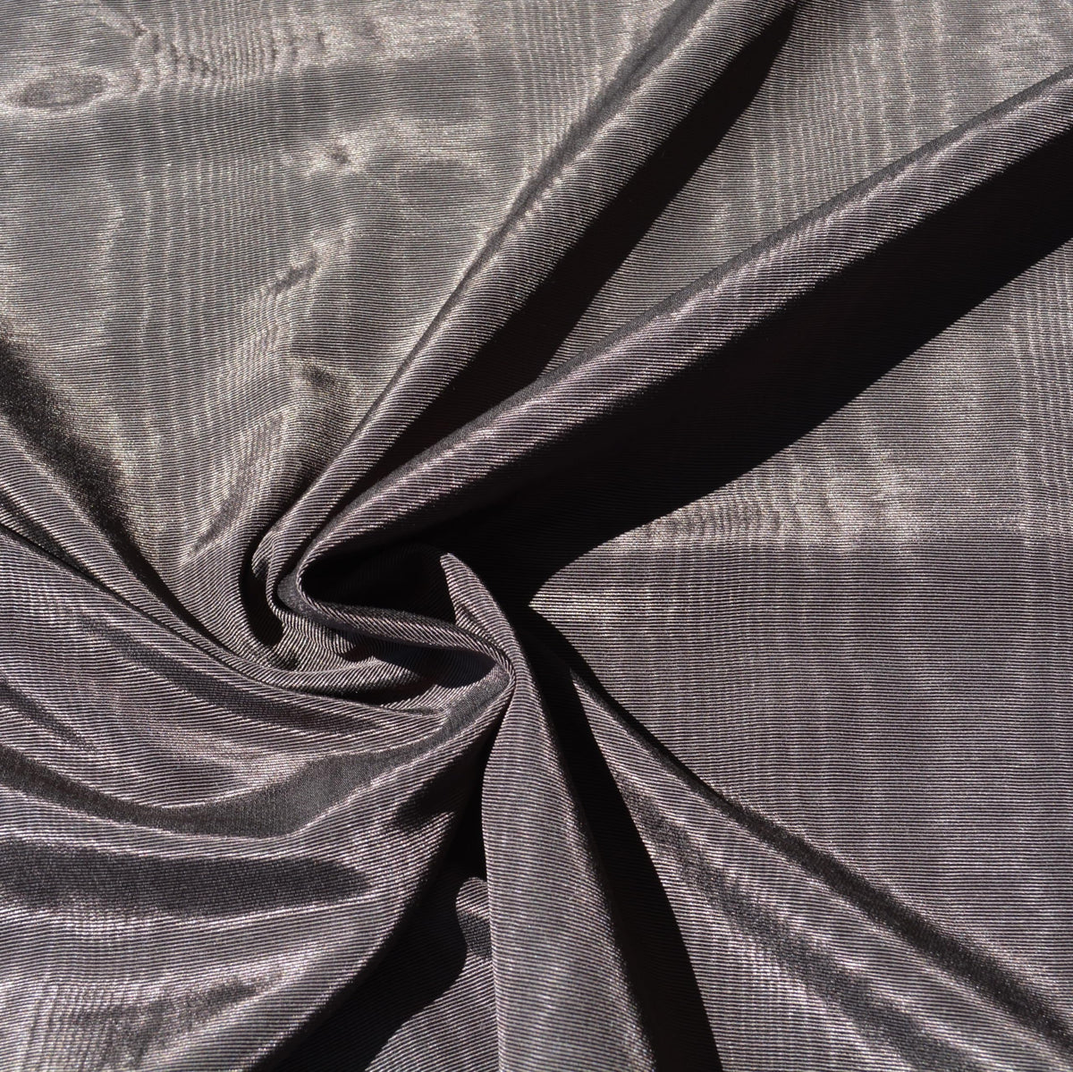 Brown Cotton Moiré — American Water Silk, 1 Yard