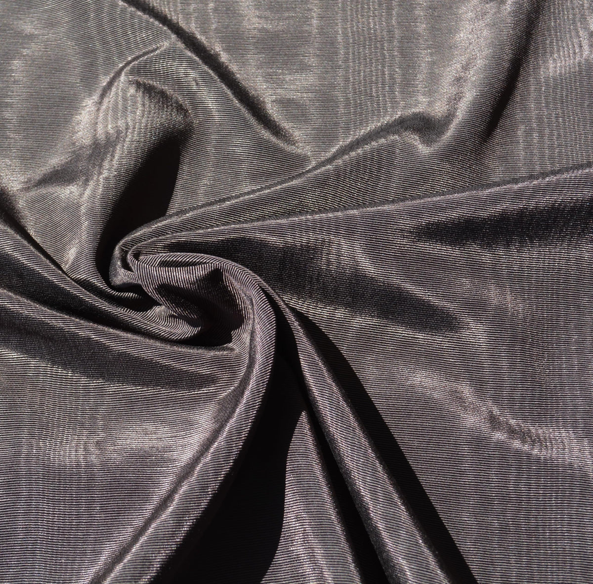 Brown Cotton Moiré — American Water Silk, 1 Yard