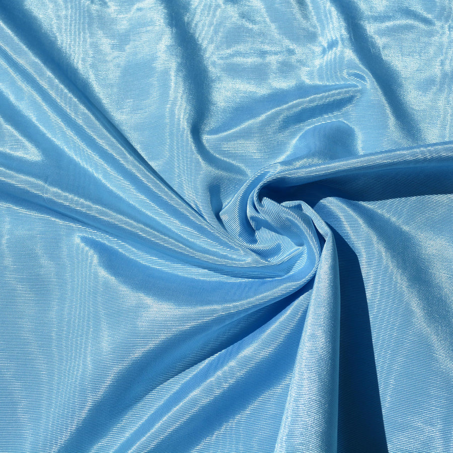 Blue Cotton Moiré — American Water Silk, 1 Yard