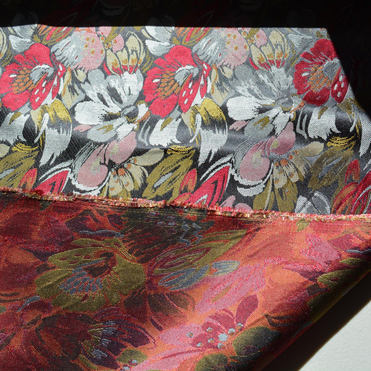 Pure Silk Brocade Fabric | Upholstery Fabric & Home Decor Textile | Curtain, Drapery, Pillow | By the Yard