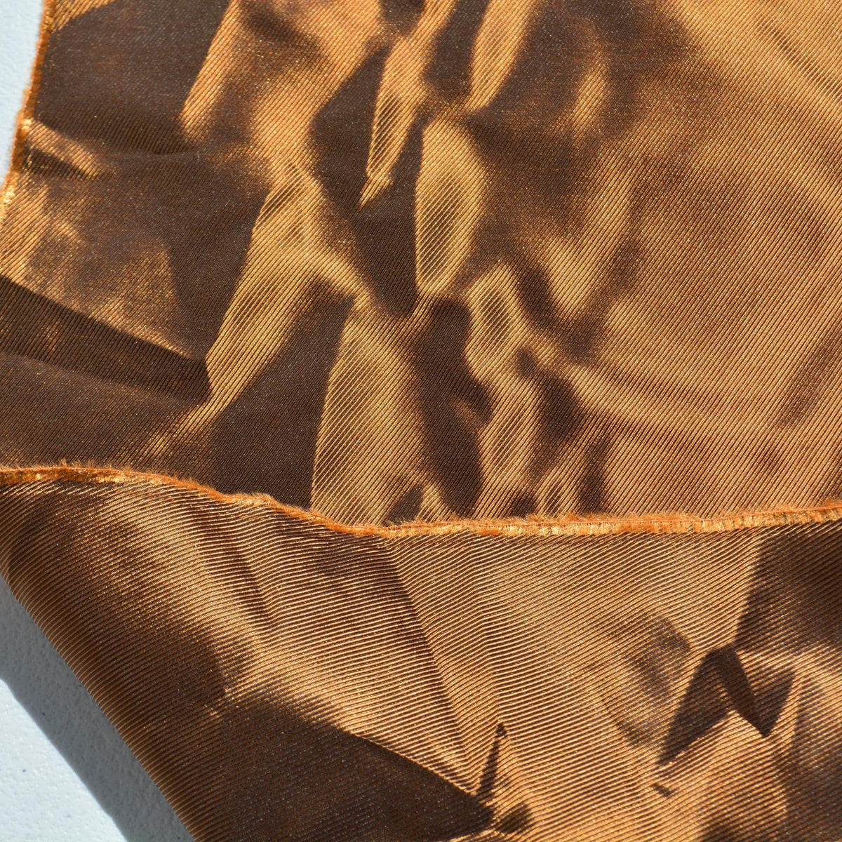 Gold Two-Tone Faille Taffeta Fabric | Designer Deadstock | By the Yard