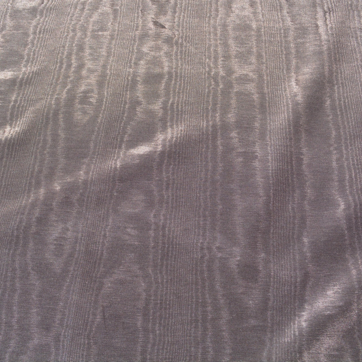 Brown Cotton Moiré — American Water Silk, 1 Yard