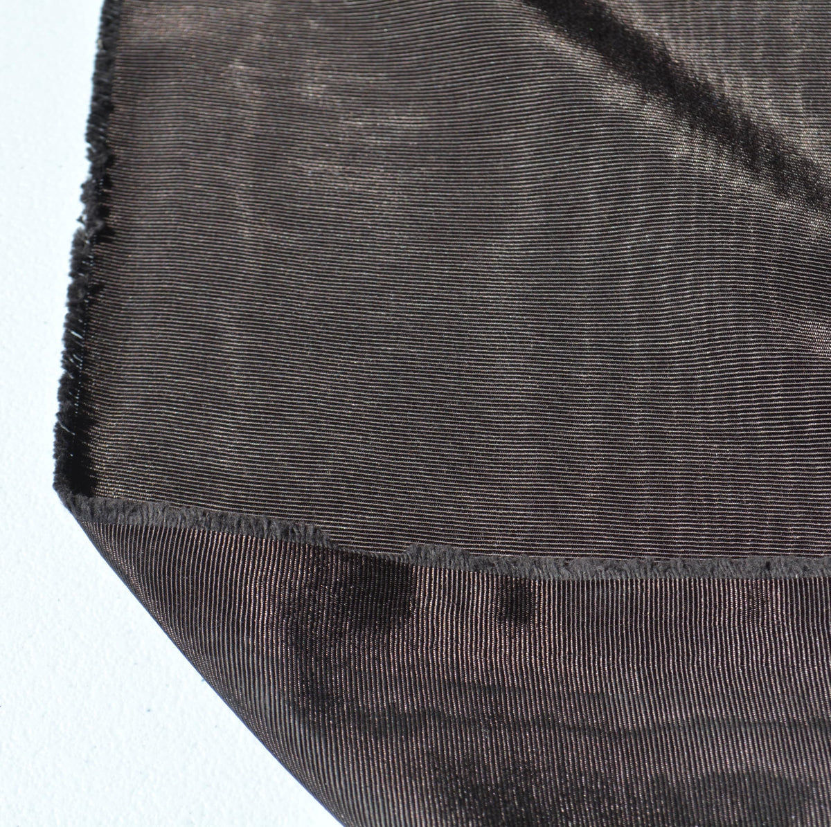 Brown Cotton Moiré — American Water Silk, 1 Yard