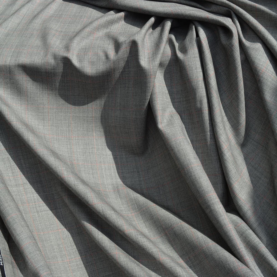 British Super 100s Wool Suiting Fabric | Huddersfield England British wool Super 100s | Designer Deadstock | By the Yard