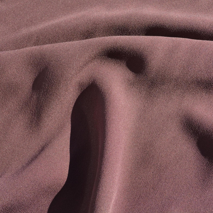 Silk Georgette Fabric | Brown | Luxury Designer Textile |By the Yard