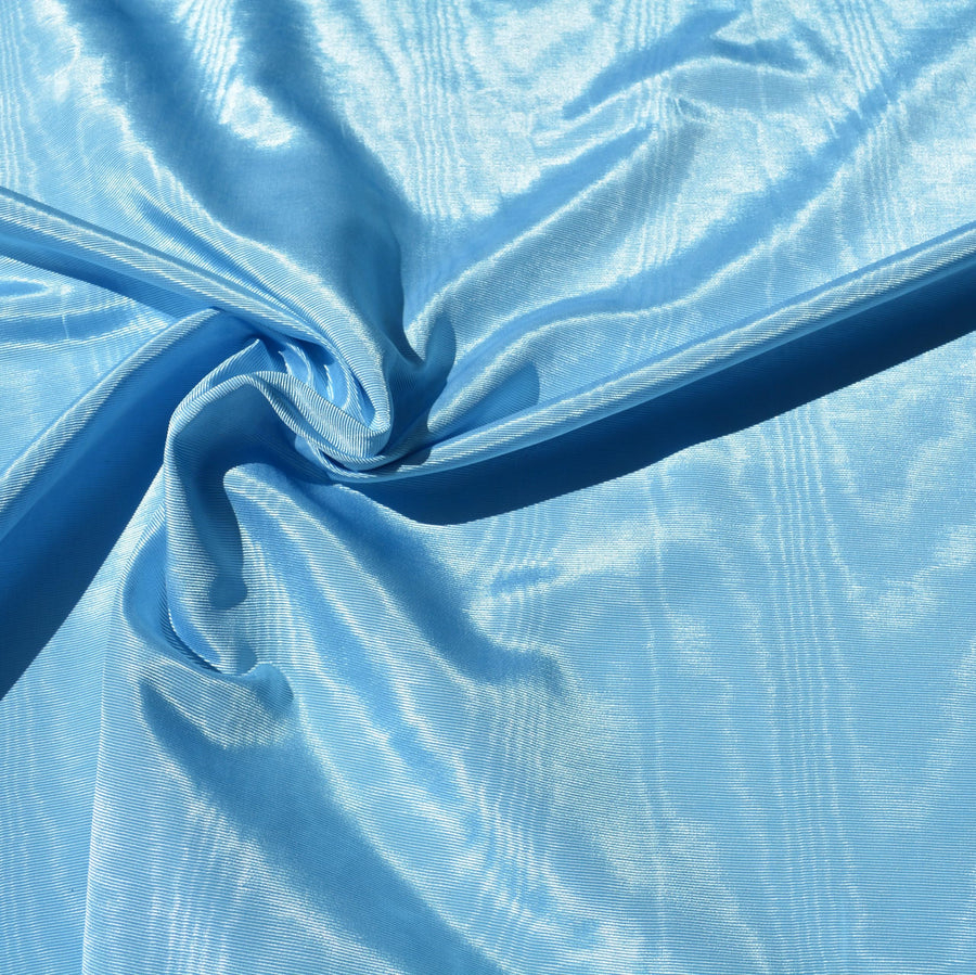 Blue Cotton Moiré — American Water Silk, 1 Yard