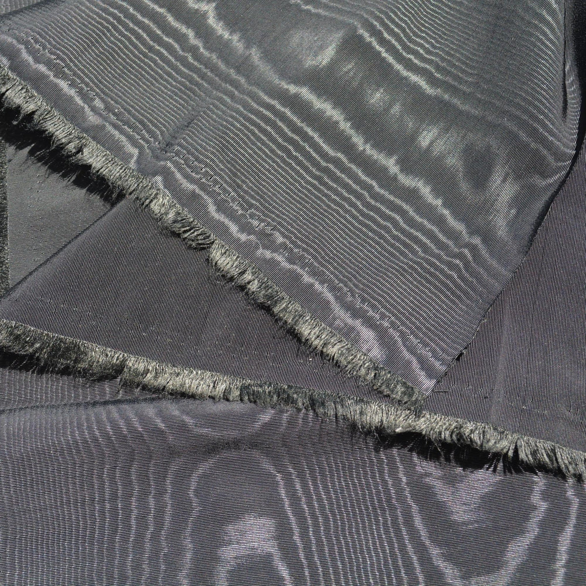 Black Moiré — OEKO-TEX Recycled, 1 Yard