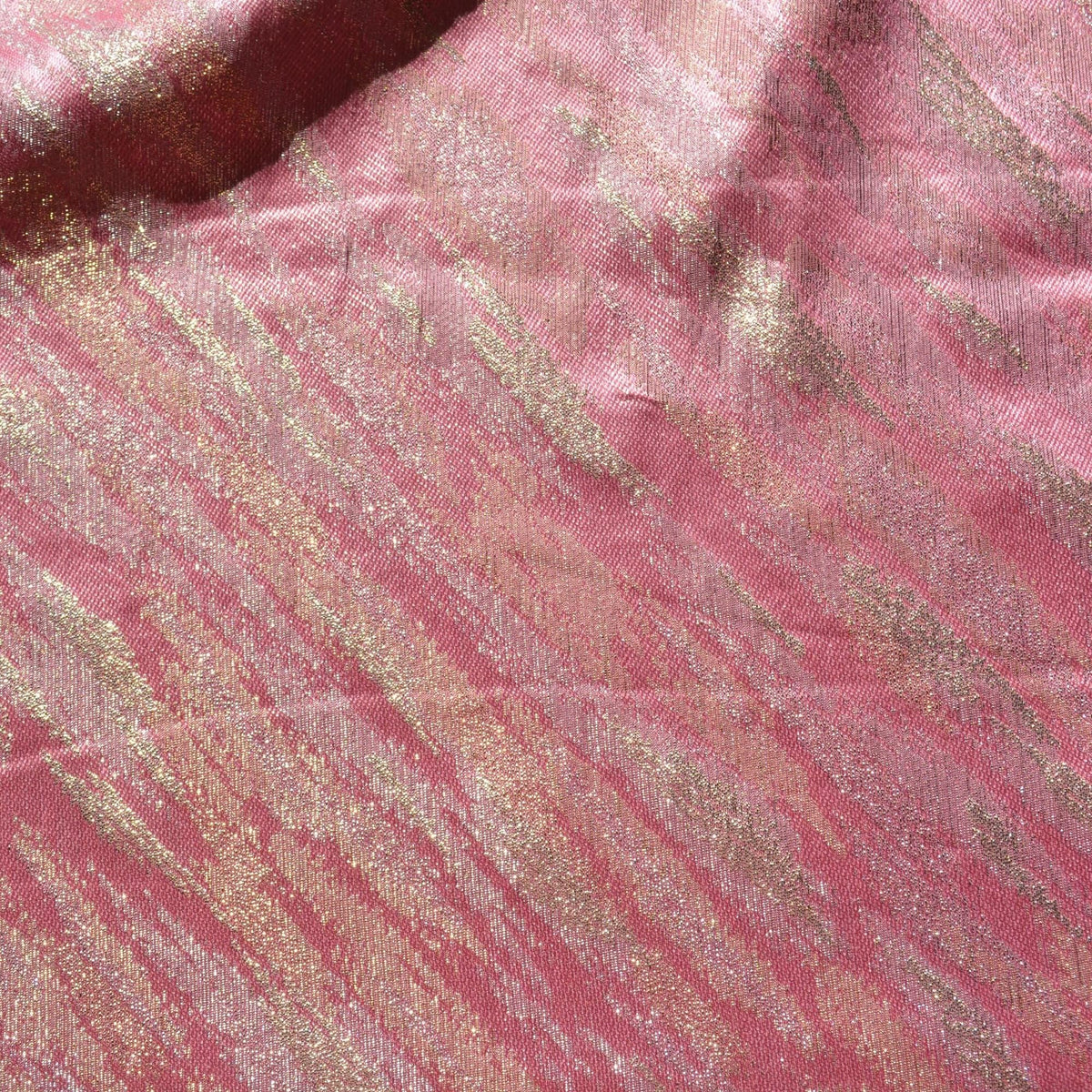 Silk Blend Metallic Fabric | Lightweight Embroidered 45" Wide Luxury Fabric Sewing | By the Yard