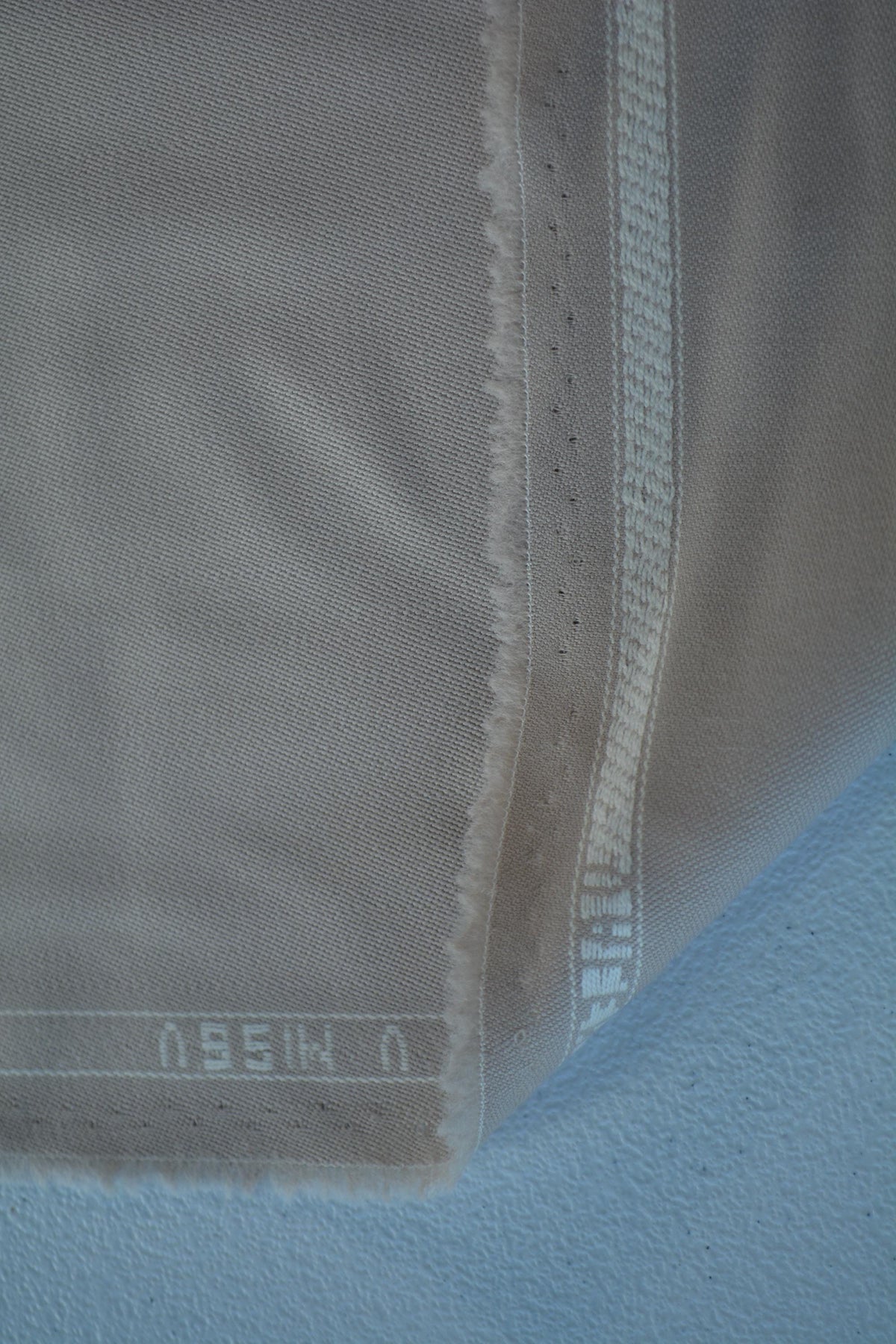 Designer Miss V Light Beige Gray Wool Fabric Designer Suiting and Dress Material 60 Inch Wide | By the Yard