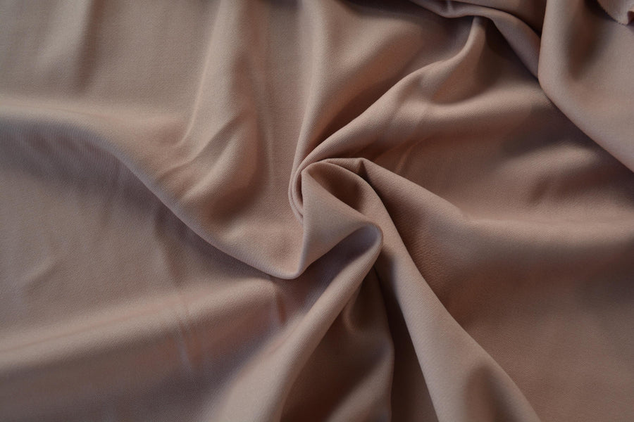 Designer Miss V Salmon Peach Wool Fabric Designer Dress and Suiting Material 60 Inch Wide | By the Yard
