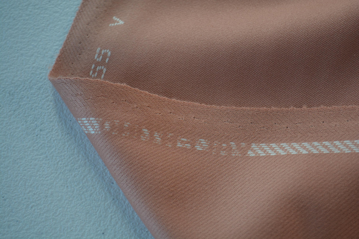 Designer Miss V Salmon Peach Wool Fabric Designer Dress and Suiting Material 60 Inch Wide | By the Yard