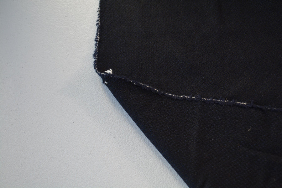 Cashmere Wool Fabric | Navy | Designer Fabric Yardage |By the Yard