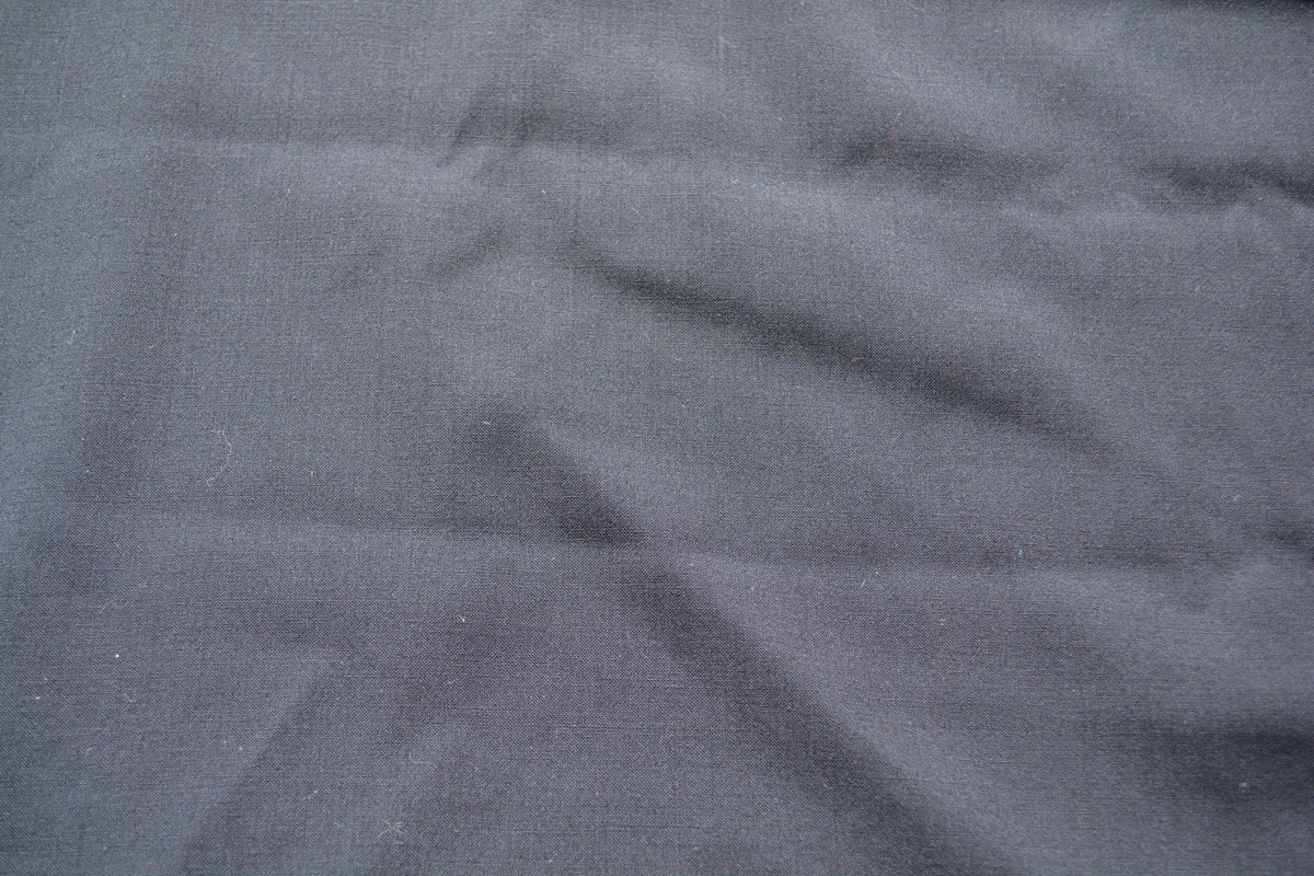 Designer Navy Super 100s | 100% wool | Wool Suiting | Designer Deadstock |By the Yard