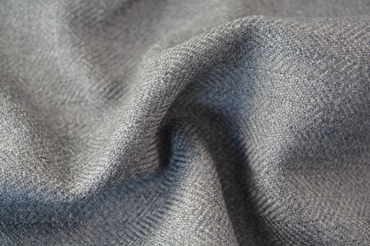 Black Wool Herringbone Tweed 60 Inch Wide | *By the 1/2 Yard*