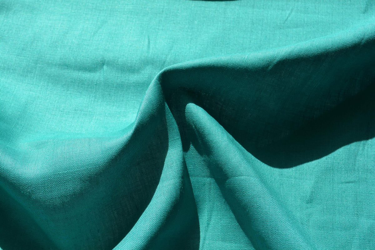 100% Linen Fabric Green 60" Wide Dressmaking Tailoring | *By the 1/2 Yard*