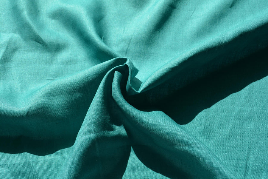 100% Linen Fabric Green 60" Wide Dressmaking Tailoring | By the Yard
