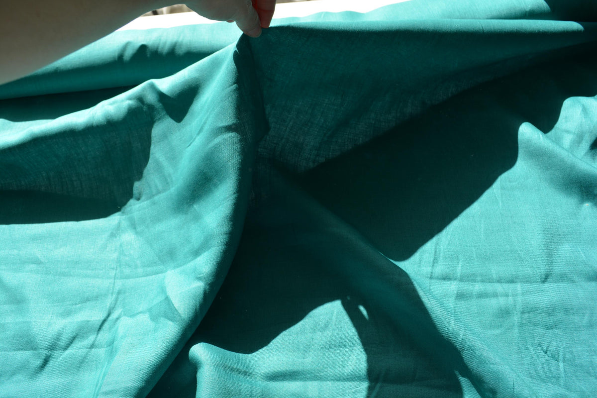 100% Linen Fabric Green 60" Wide Dressmaking Tailoring | By the Yard