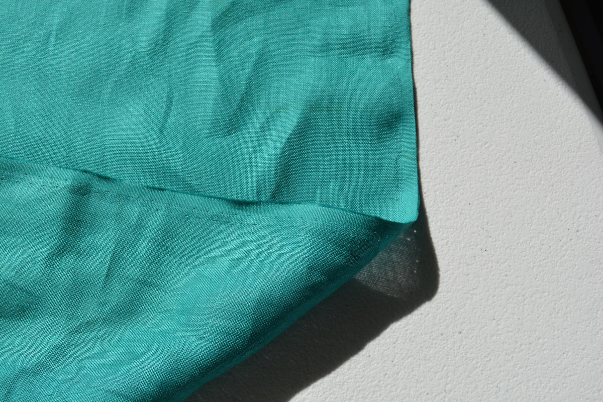 100% Linen Fabric Green 60" Wide Dressmaking Tailoring | By the Yard