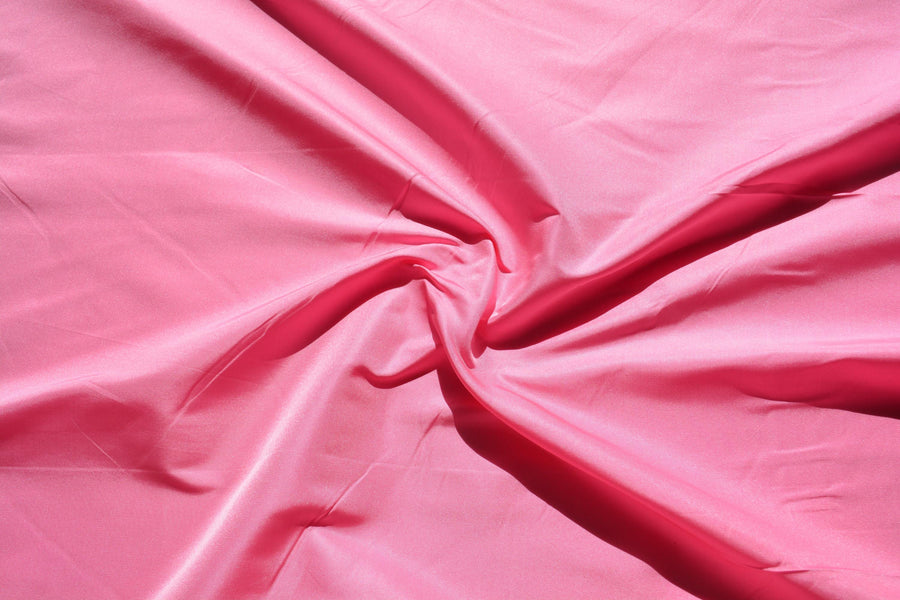 Silk Taffeta Fabric Bubblegum pink 49" Wide Luxury Fabric | By the Yard