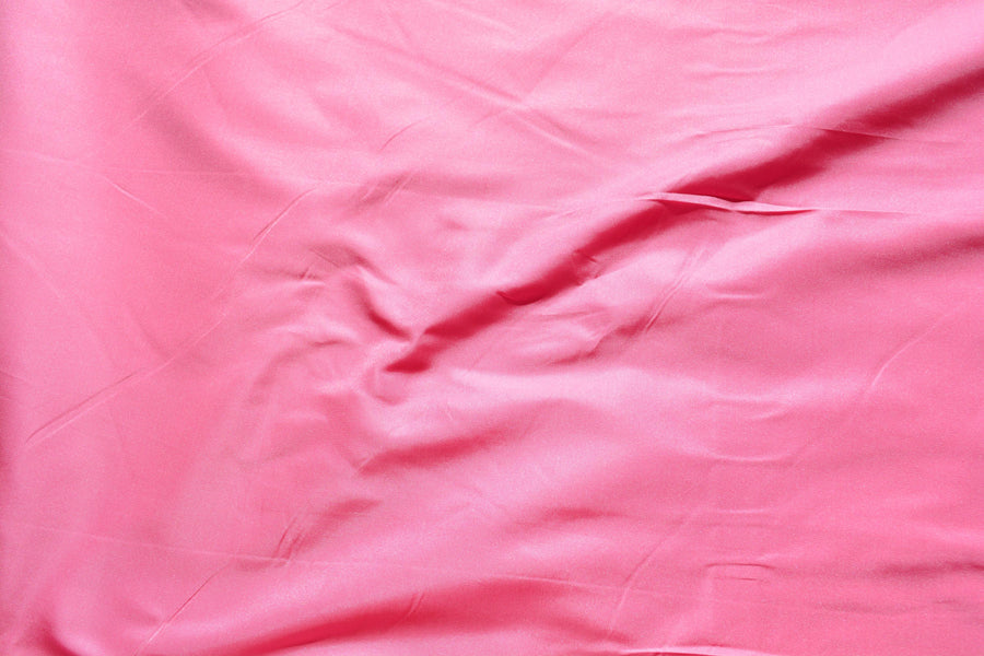 Silk Taffeta Fabric Bubblegum pink 49" Wide Luxury Fabric | By the Yard