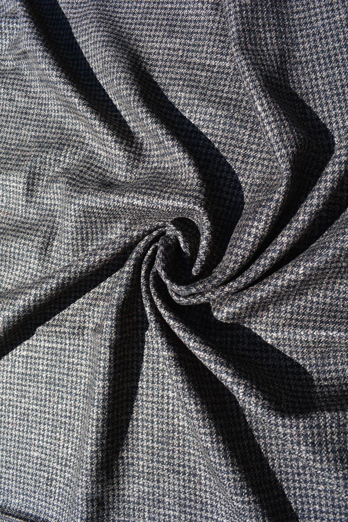 Silk Wool Tweed Fabric | Made in Scotland, Midweight Plaid Suiting, Coat & Blazer Fabric | by 1/2 Yard