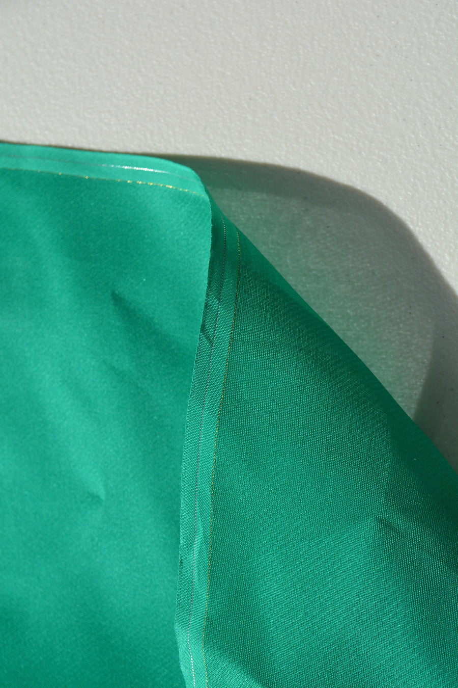 Green | 100% silk | Silk Gazar | Designer Deadstock | By the Yard