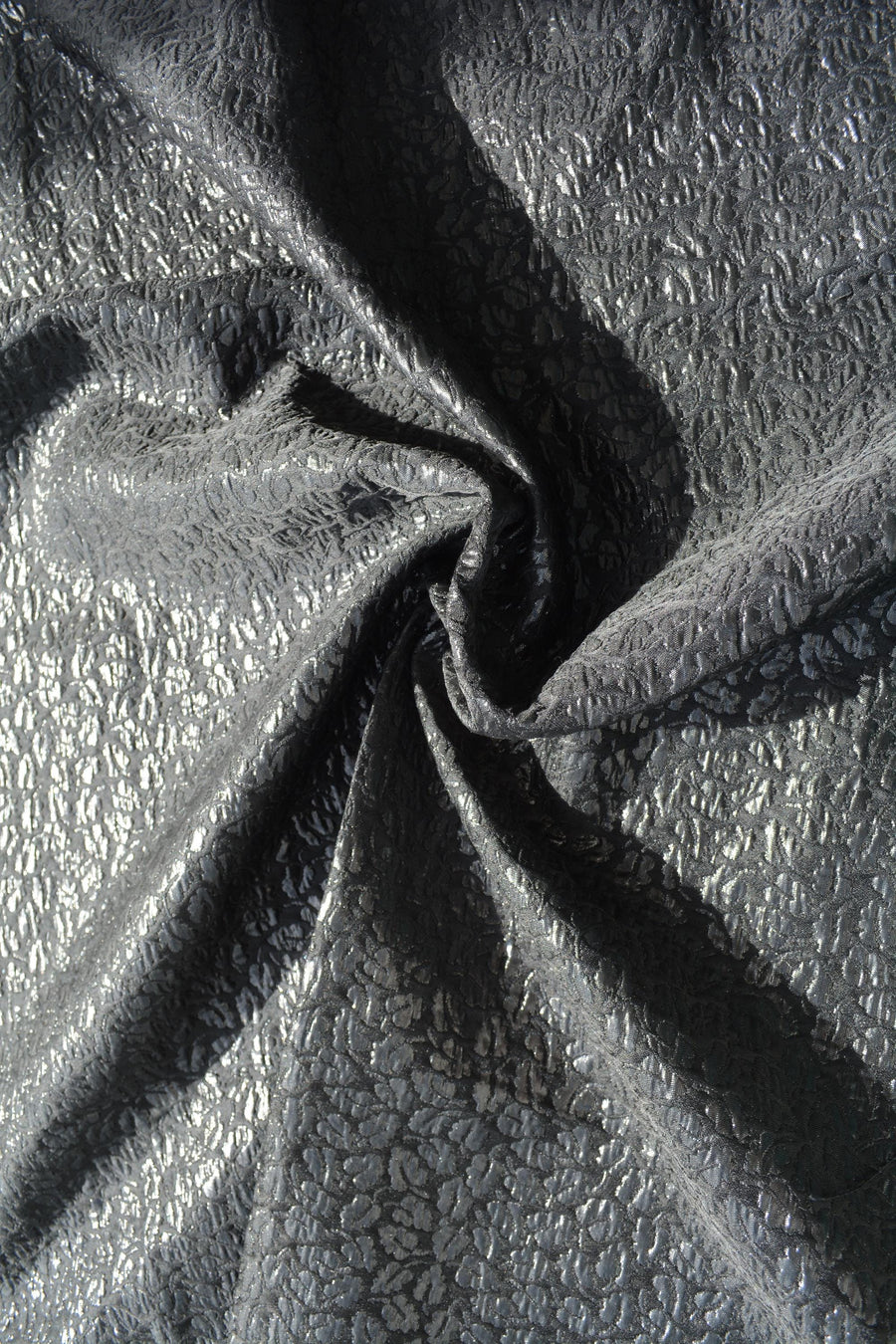 Black | 100% polyester | Embroidered Fabric | Designer Deadstock | By the Yard
