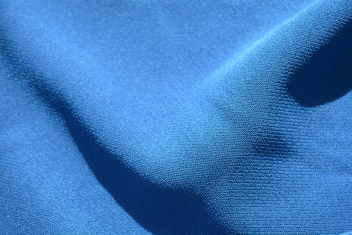 Blue | 100% silk | Heavyweight Silk Crepe | Designer Deadstock | By the Yard
