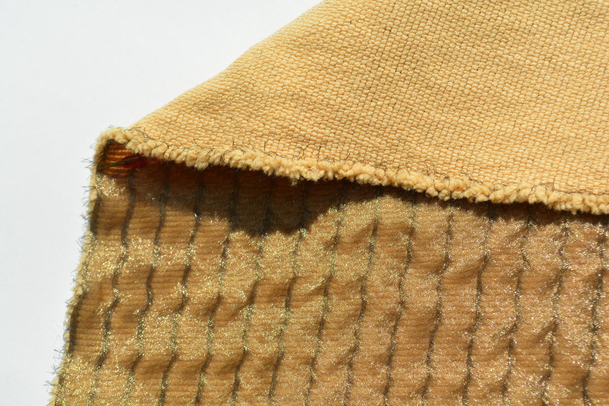 Designer Metallic Gold Fabric | Midweight Designer Polyester Material | Couture Sewing, Eveningwear & Costume Fabric | B