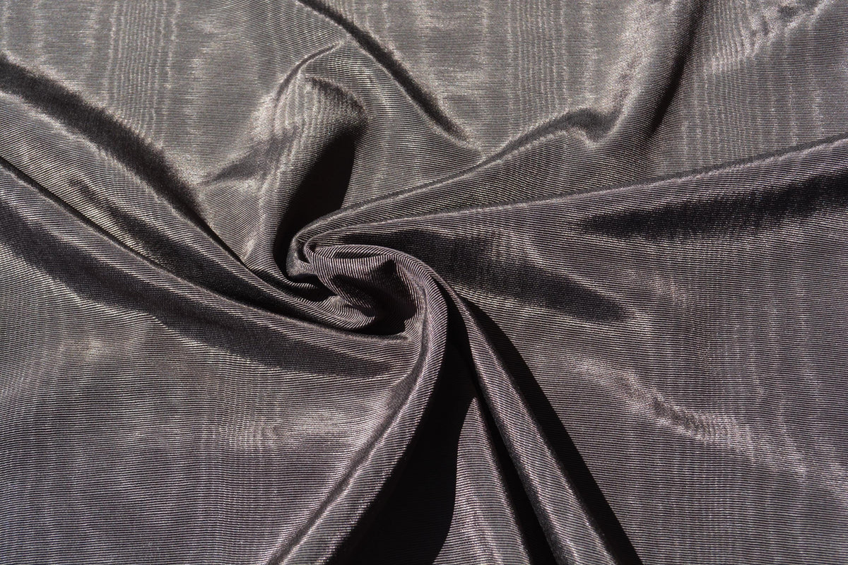 Brown Moiré Fabric | American Designer Deadstock Cotton Moiré | By the Yard