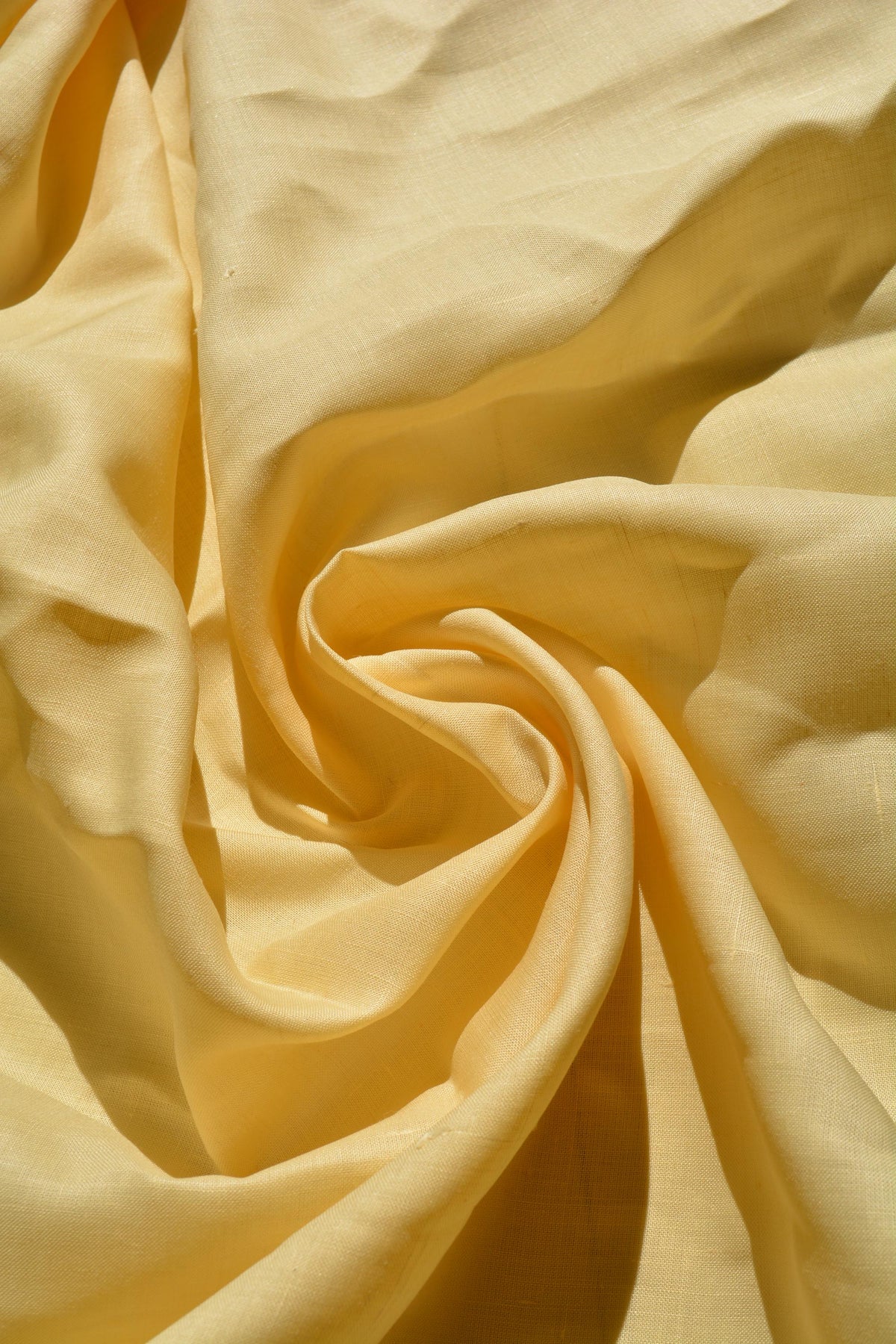 Light yellow | 100% linen | Linen | Designer Deadstock | *By the 1/2 Yard*