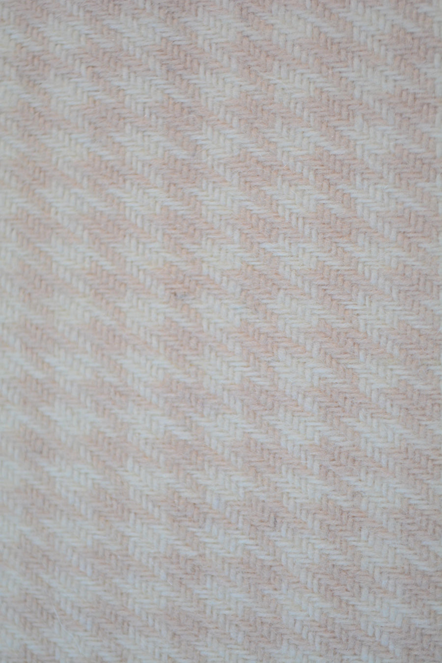 Vintage Domestic Checkered Wool Blend Fabric Beige White 57 Inch Wide | By the Yard