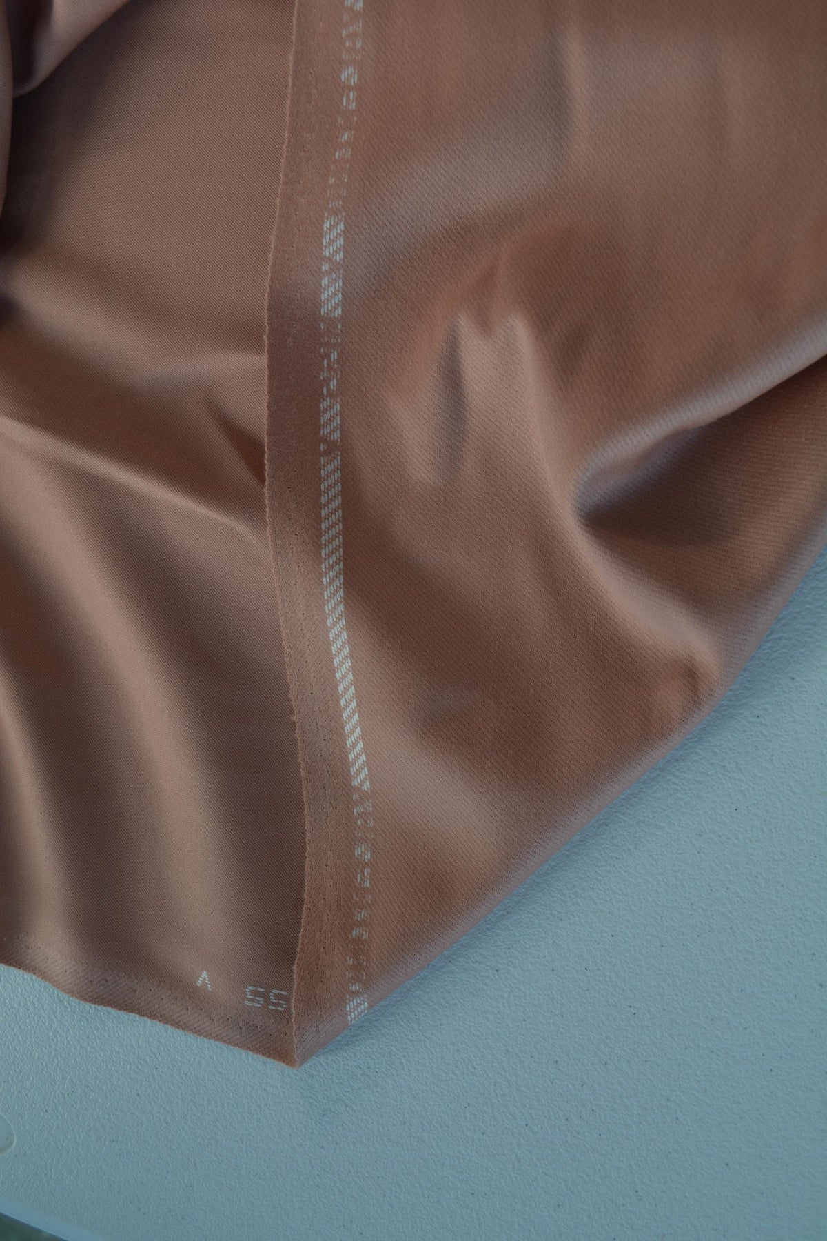 Designer Miss V Salmon Peach Wool Fabric Designer Dress and Suiting Material 60 Inch Wide | By the Yard