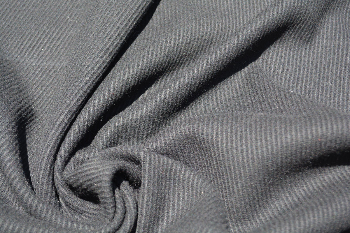 Designer Wool Gabardine Fabric | 100% Wool, 56.5" Wide | Luxury Suiting, Jackets, Coats, Apparel Fabric