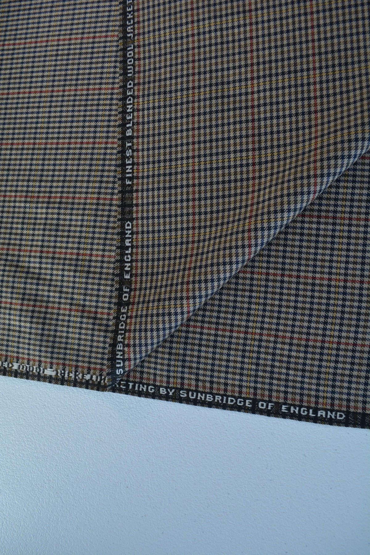 British Wool Jacketing Fabric | Plaid Made in England | By the Yard