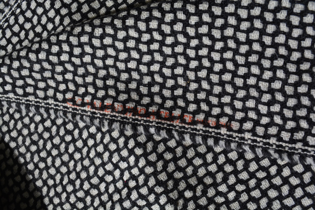 Designer Black White checkered | 100% wool | Wool Suiting | Designer Deadstock |By the Yard