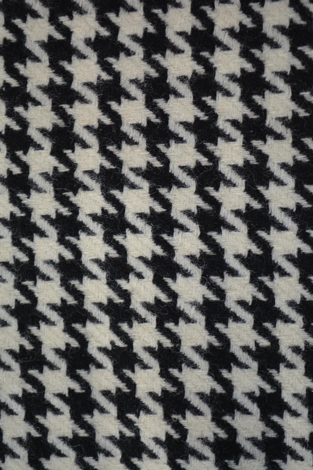 Designer Black and White Houndstooth Wool Fabric Designer Suiting and Jacket Material 61 Inch Wide | By the Yard