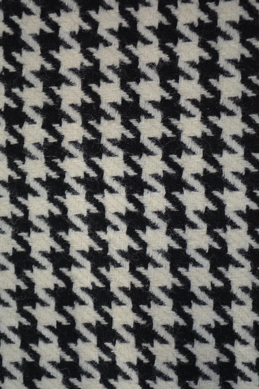 Designer Black and White Houndstooth Wool Fabric Designer Suiting and Jacket Material 61 Inch Wide | By the Yard