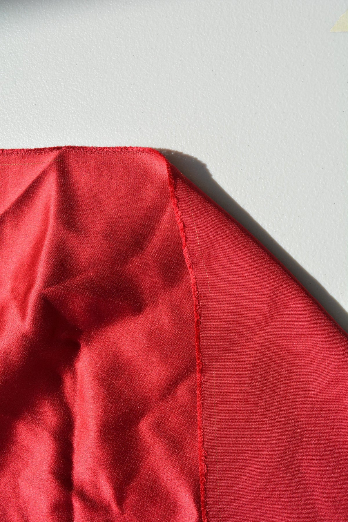 Red | 100% silk | Silk Satin | Designer Deadstock | By the Yard