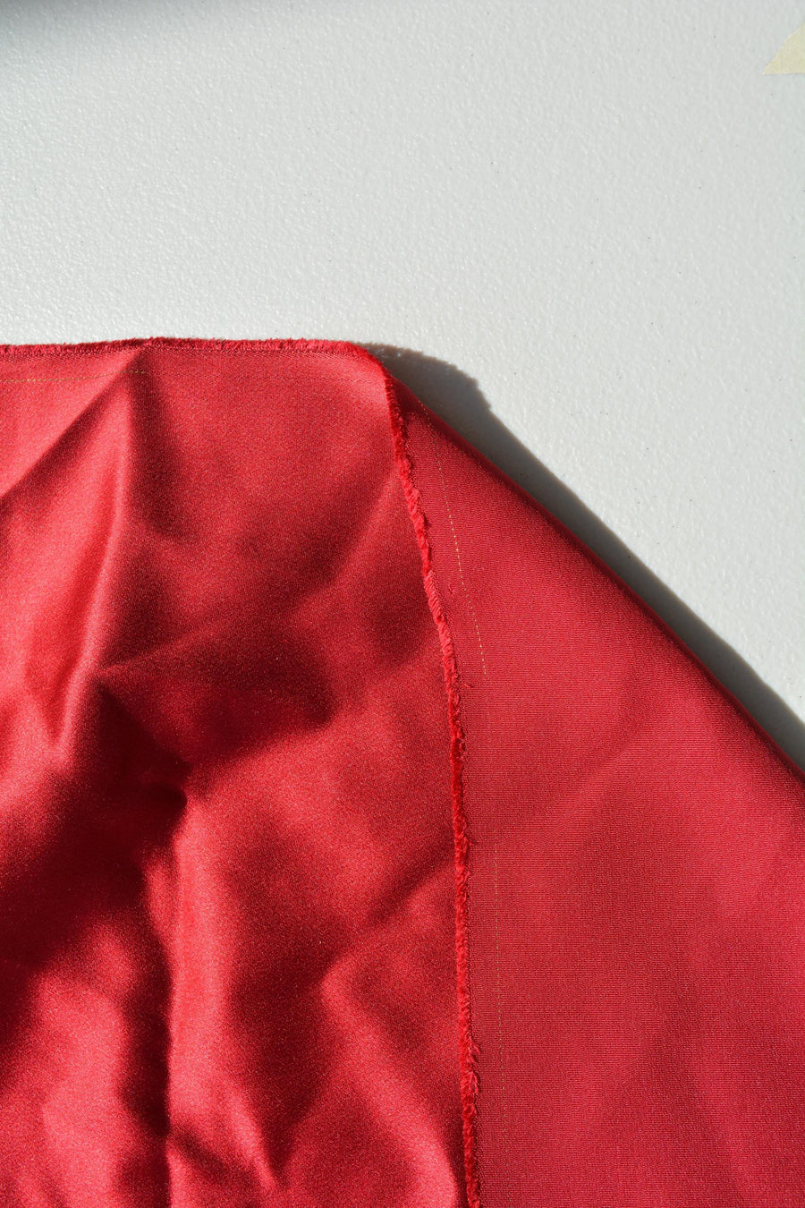 Red | 100% silk | Silk Satin | Designer Deadstock | By the Yard