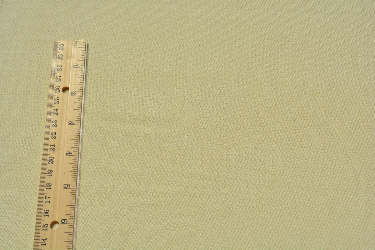 Designer Silk Viscose Faille Crepe Twill Fabric | Butter Yellow | Luxury Dressmaking & Couture Sewing | By the Yard