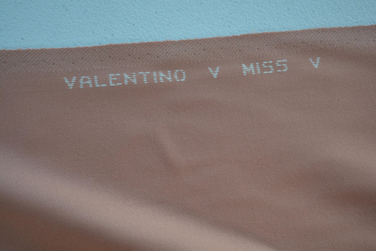 Designer Miss V Salmon Peach Wool Fabric Designer Dress and Suiting Material 60 Inch Wide | *By the 1/2 Yard*