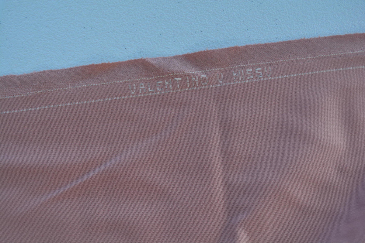 Designer Miss V Salmon Wool Fabric Designer Dress and Suiting Textile 59 Inch Wide | *By the 1/2 Yard*